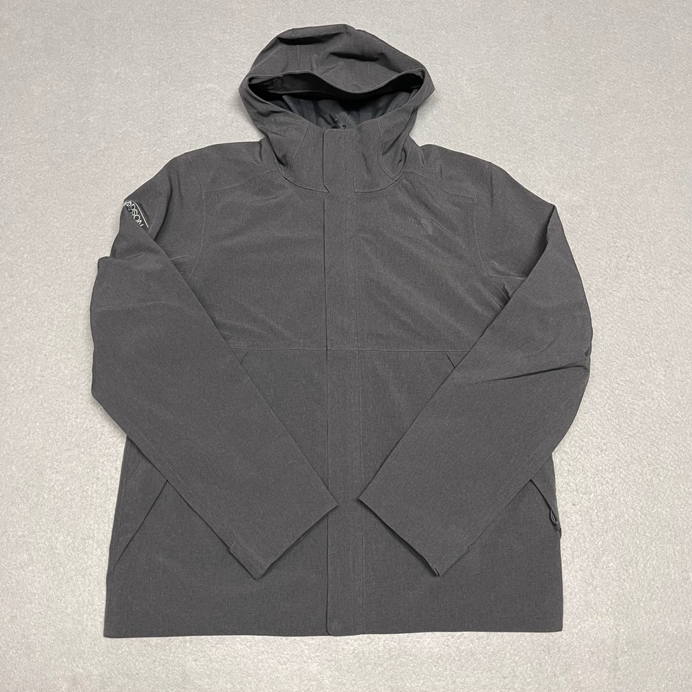The North Face Jacket Mens Large Gray Apex Flex DryVent Waterproof Softshell TNF